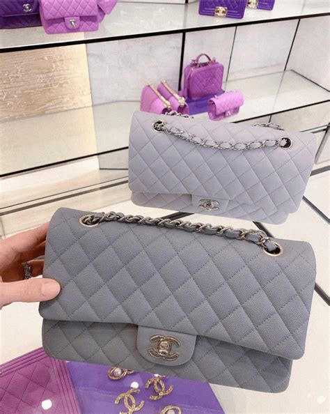 chanel grey bag colours|Chanel nylon hand pochette bag.